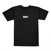 (163081216)OBEY JUMBLED TEE-BLK